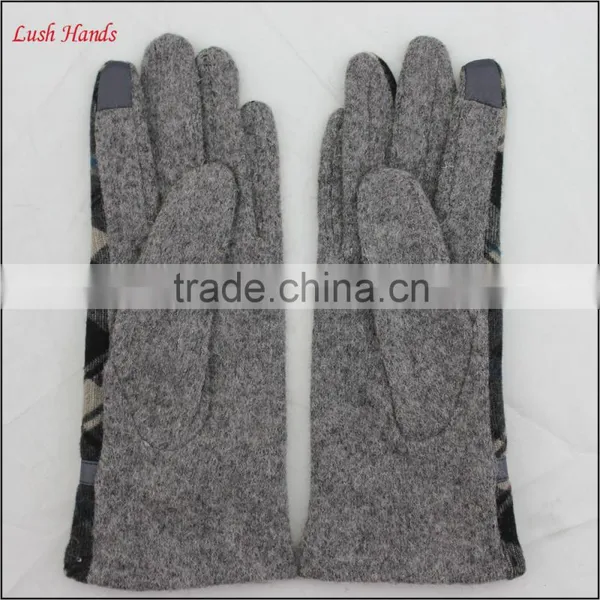 Ladies Wholesale Woolen Top Hand Gloves Women With Belt photo-4