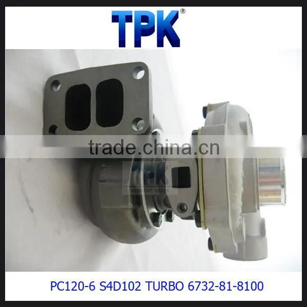 PC120-6 PC100-6 PC130-6,4D102,S4D102,S4D102E,SA4D102,SA4D102E ENGINE PARTS TURBOCHARGER 6732-81-8100 photo-3