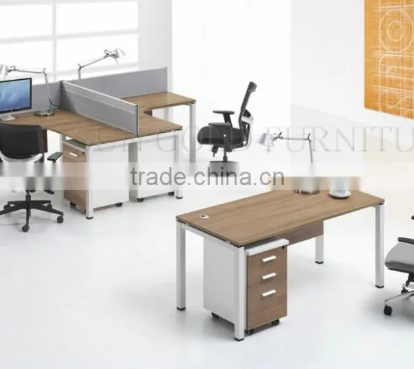 Modern Computer Table 2 Person Workstation Desk Furniture (SZ-WSB356) photo-5