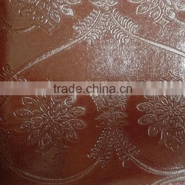 Flower Design Pvc Leather for Upholstery, Bag, Chair