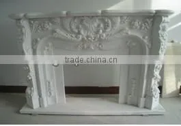 European Style Natural Stone Fireplace Design
