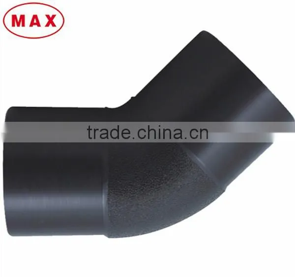 Butt Welding Joint of PE 90 Degree Elbow for Water Supply & Gas Pipe photo-2