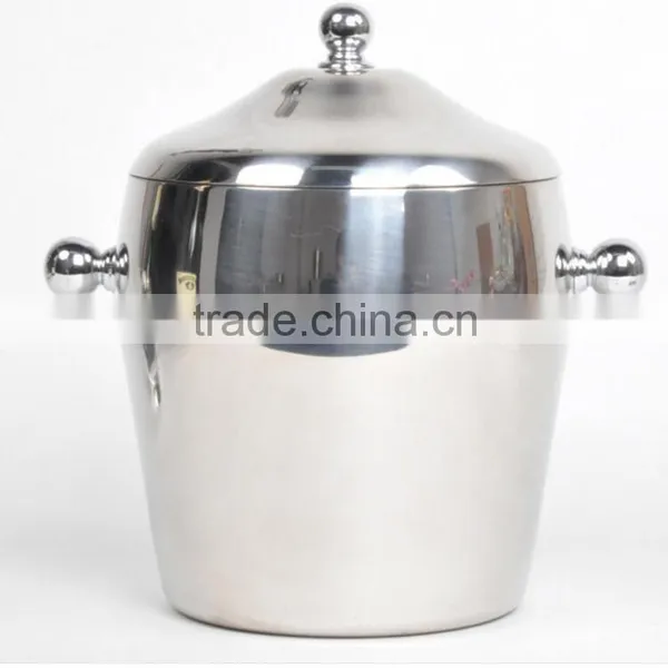 Apple Shape Stainless Steel Ice Bucket photo-5