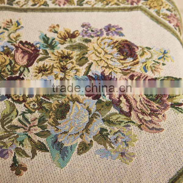 Plus Tassels Table Runner In Jacquard Polysilk photo-5