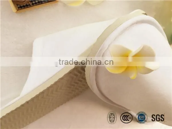 Hotel Cut Pile Closed Toe Slipper With Tag Logo Bathroom Slippers photo-3