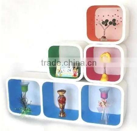 Cube and Good Looking Wooden Wall Mounted Decorative Book Letter Holder