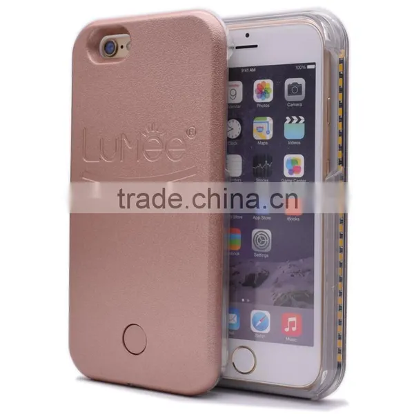 Fashion LED Light Iiuminated Selfie Case For Plastic Cover photo-4