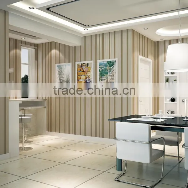 Non-woven Vertical Stripes Modern Design Italian Wallpaper photo-5