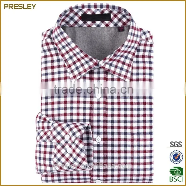 Wholesale Fashion Long Sleeve Designer Check Plaid Button Down Shirts for Men photo-6
