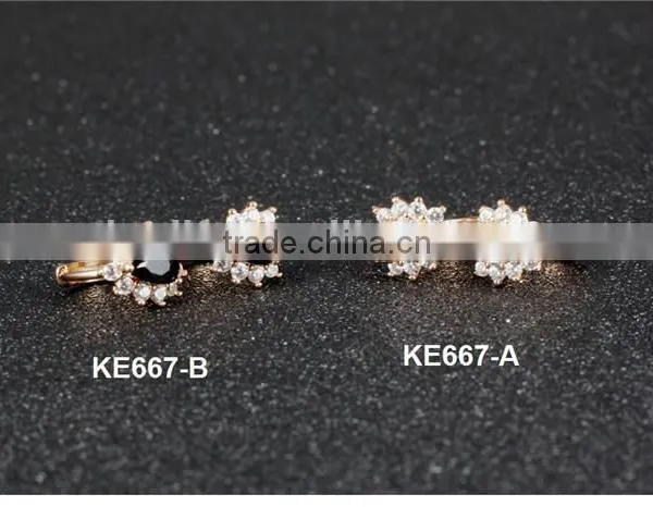 2016 Zircon Jewelry Stainless Steel Earings for Fancy Girls photo-5