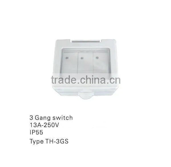 3 Gang Waterproof Switch