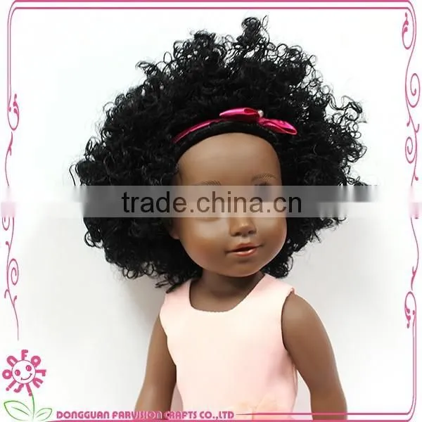 Top Sale 18 Inch Black Baby Doll With Afro Hair photo-5