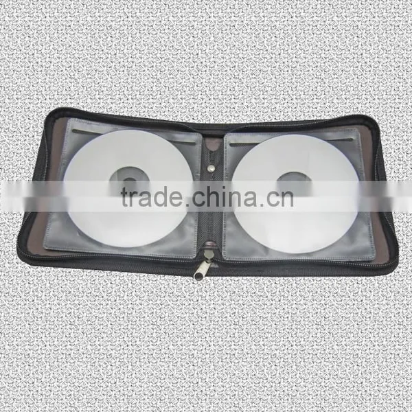 Handmade cd Carrying Case,leather Cover,zipper photo-3