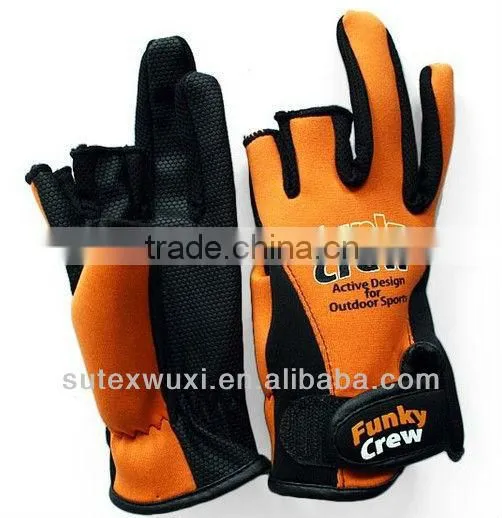 3 Fingers Cut Fishing Gloves photo-2