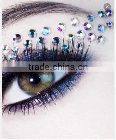 DIY Product Custom Eye Rock Crystal Diamond Shaped Sticker for Girls photo-2
