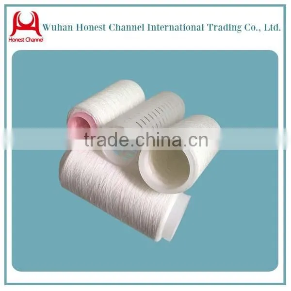 Wuhan Honest Channel Polyester Yarn Good Sell to Dubai Wholesale Market/Ring Spuan and Raw White Polyester Yarn