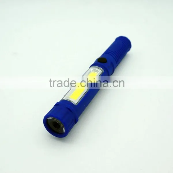 Portable LED Work Light Flashlight Torch and Ultra-Bright COB Flood Light With Clamp and Magnet,Great Inspection Lamp