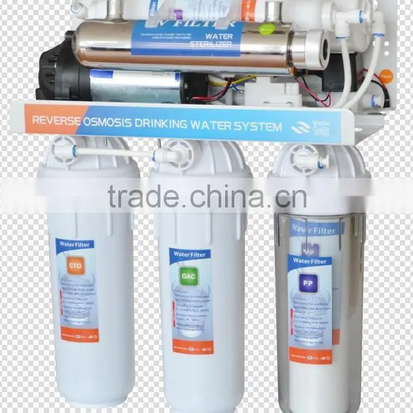 Household 6 Stage ro Water Filter With UV Sterilizer Lamp and Direct Drinking ro Water Purifier for Home Use photo-2