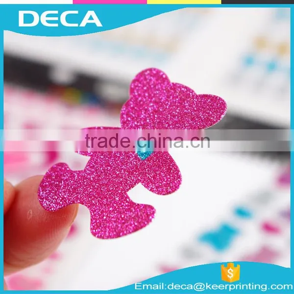 Glitter Vinyl Sticker Decal-Glitter Alphabet Letters,Glitter Sticker Printing,glitter Kinds Sticker, photo-2