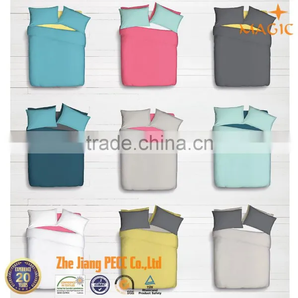 Plain Dyed Bedding Sets Duvet Cover Pillow Case photo-2