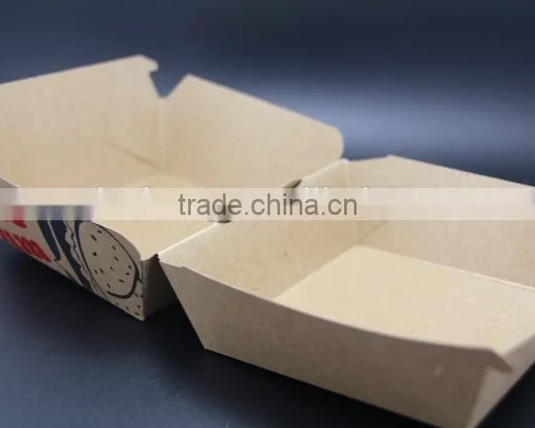 Disposable Custom Logo Kraft Paper Lunch Food Box photo-2
