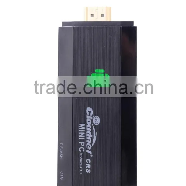 2015 Cloudnetgo Hot Selling Android Mini pc CR8 Rk3066 Dual Core A9 1.6Ghz/TV Stick HDMI RJ45 Port WIFI Display (Mirroring )f photo-2