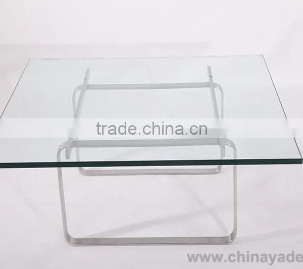 Luxury Furniture Office Furniture Stainless Steel Legs Glass Furniture photo-2