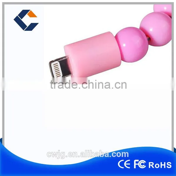 Latest Mobile Phone Accessories With 2015 Cool Pearl Bracelet Usb Cables photo-2