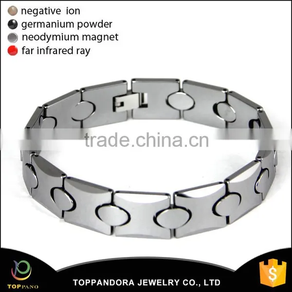 Fate Love Health Care Magnetic Energy Bracelet Tungsten Steel 7.48" Length Adjustable Tungsten Bangle Bracelet photo-2