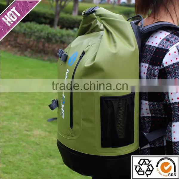 Cheap Waterproof Bag for Mountaineering 500D PVC Tarpaulin Dry Backpack Travel Backpack photo-3
