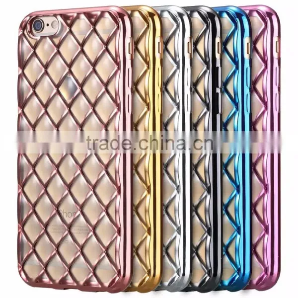 High Quality 100% Smooth Edges Electroplating TPU Transparent Clear Back Mobile Phone Case Cover for IPhone 6 / 6s photo-6