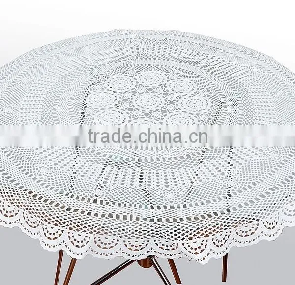 CROCHET PVC TABLECLOTH-ZT-762 RD90CM photo-3