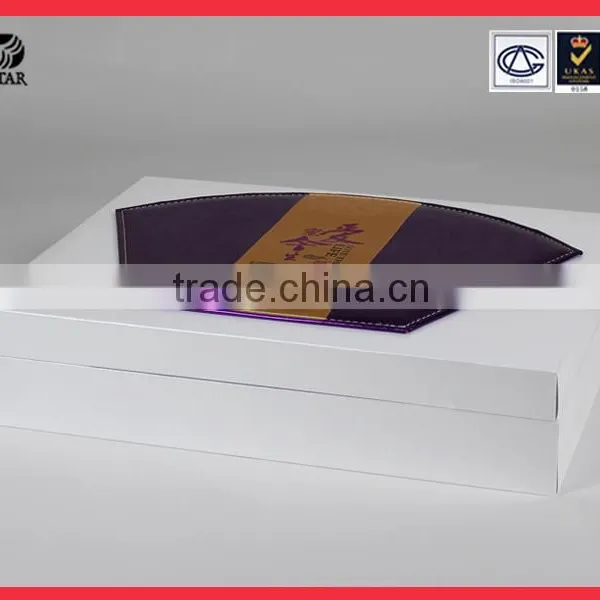 Custom Logo Display Fabric Cosmetic Packaging Leather Box For Gift photo-2
