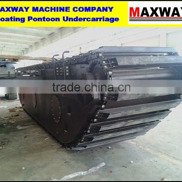 MAXWAY Swamp Excavator Pontoon Undercarriage With Additional Pontoon and Spud , Suitable to 20 to 23Ton Class Excavator photo-6