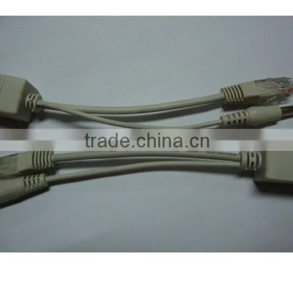 1 in 2 Ethernet LAN Network Cable RJ45 Male to Male Plug &DC Female 5.5m photo-6