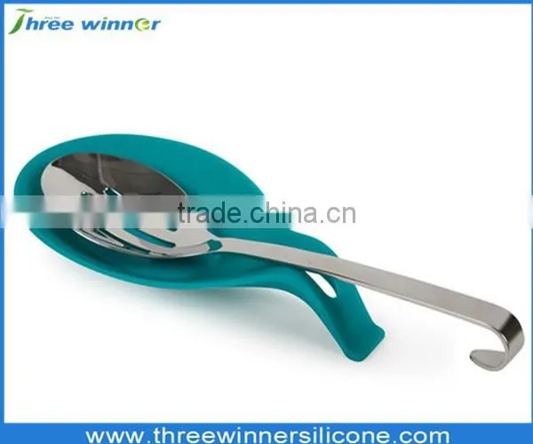 Food Grade Eco-friendly Silicone Spoon Rest/spoon Rest/silicone Spoon Holder photo-2