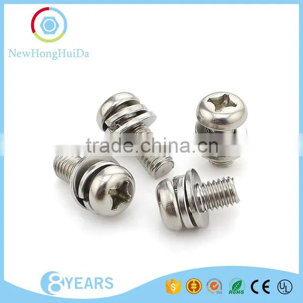 Supply 304 Stainless Steel Pan Head Cross Three Combinations photo-6