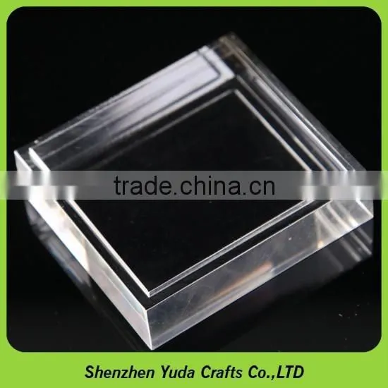 CNC Machining Acrylic Fabrication 5axis CNC Routing Acrylic Block Base photo-2