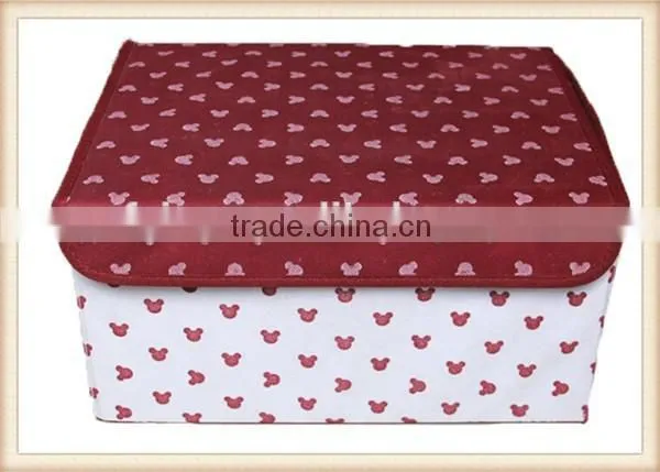 Mickey and Footprint Non Woven Foldable Storage Box for Kids photo-5