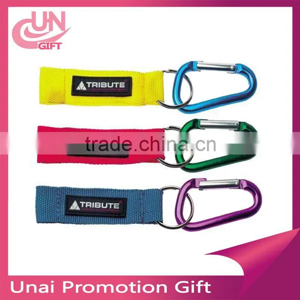 2016 New Colorful OEM Aluminum Carabiner Hook With Custom Logo Lanyard Low Moq photo-4