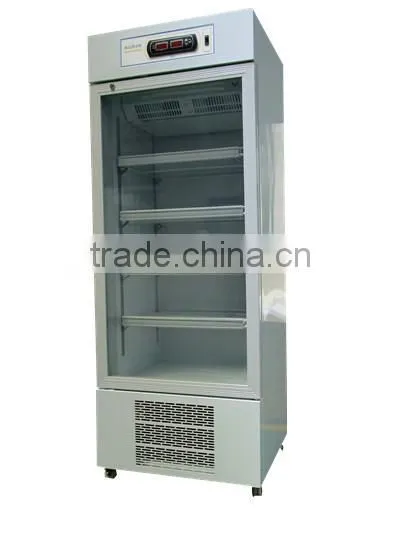 260L Pharmacy Hospital Single Temperature Glass Door Medical Storage Refrigerator photo-3