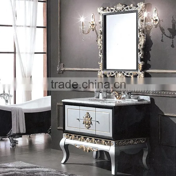 WTS3233 Hot Sales 30-inch Floor Mounted Black Color Bathroom Cabinet Vanities Free Sample photo-4