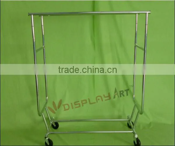 Double Rail Rolling Clothing Display Rack photo-3
