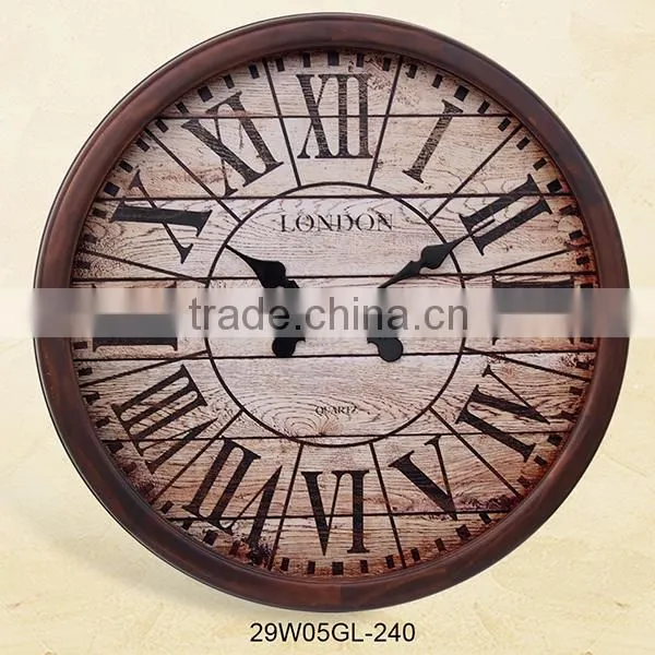 16 Inch High Quality and Big Size Home Decoration Roman Number Vintage Wall Mounted Clock photo-2