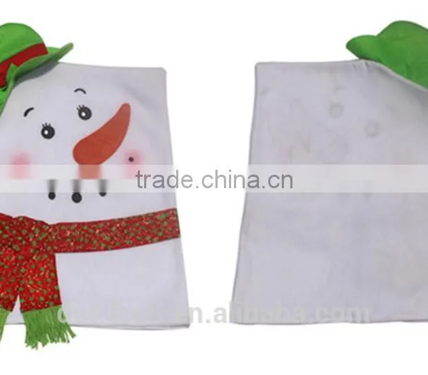 Christmas Santa Snowman Chair Cover photo-3