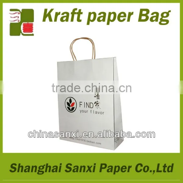 Latest Solild Emboss 150g Kraft Paper Ladies Costume Paper Bag