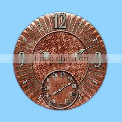 custom clock with thermometer
