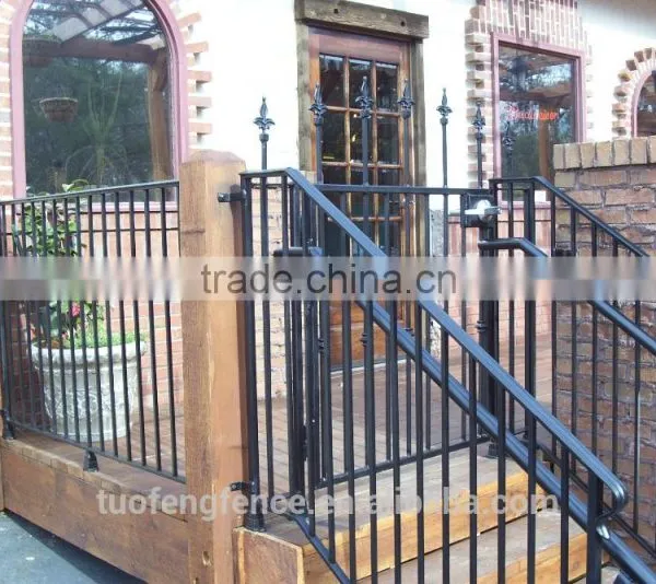 Ornamental Hot Dip Galvanized/wrought Iron/ Steel Stair Handrail photo-2