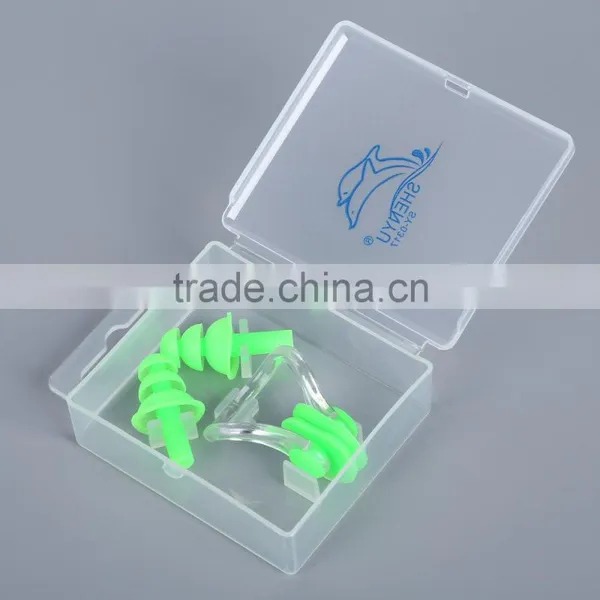 Shenyu Soft Silicone Waterproof Swimming Nose Clips Water Sport Gear With a Case Box Pool Accessory photo-5