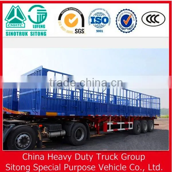 Double Tire Side Open Cargo Semi Trailer for Sale photo-5